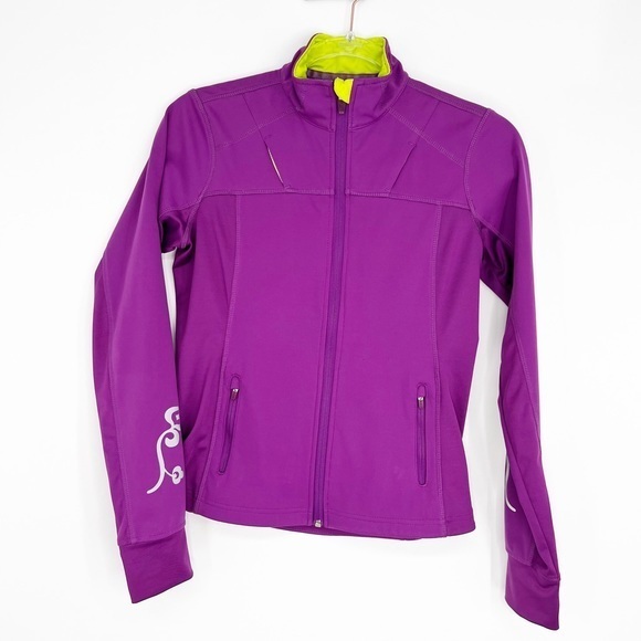 Athleta Jackets & Blazers - Athleta Womens Purple Full Zip Lightweight Long Sleeve Vented Jacket Size‎ XS
